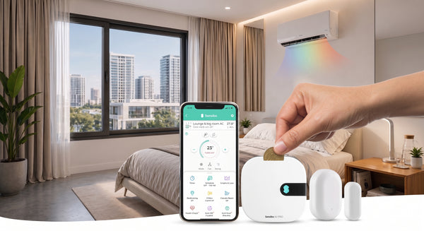 Rental apartment with the AC managed by Sensibo and the window closed